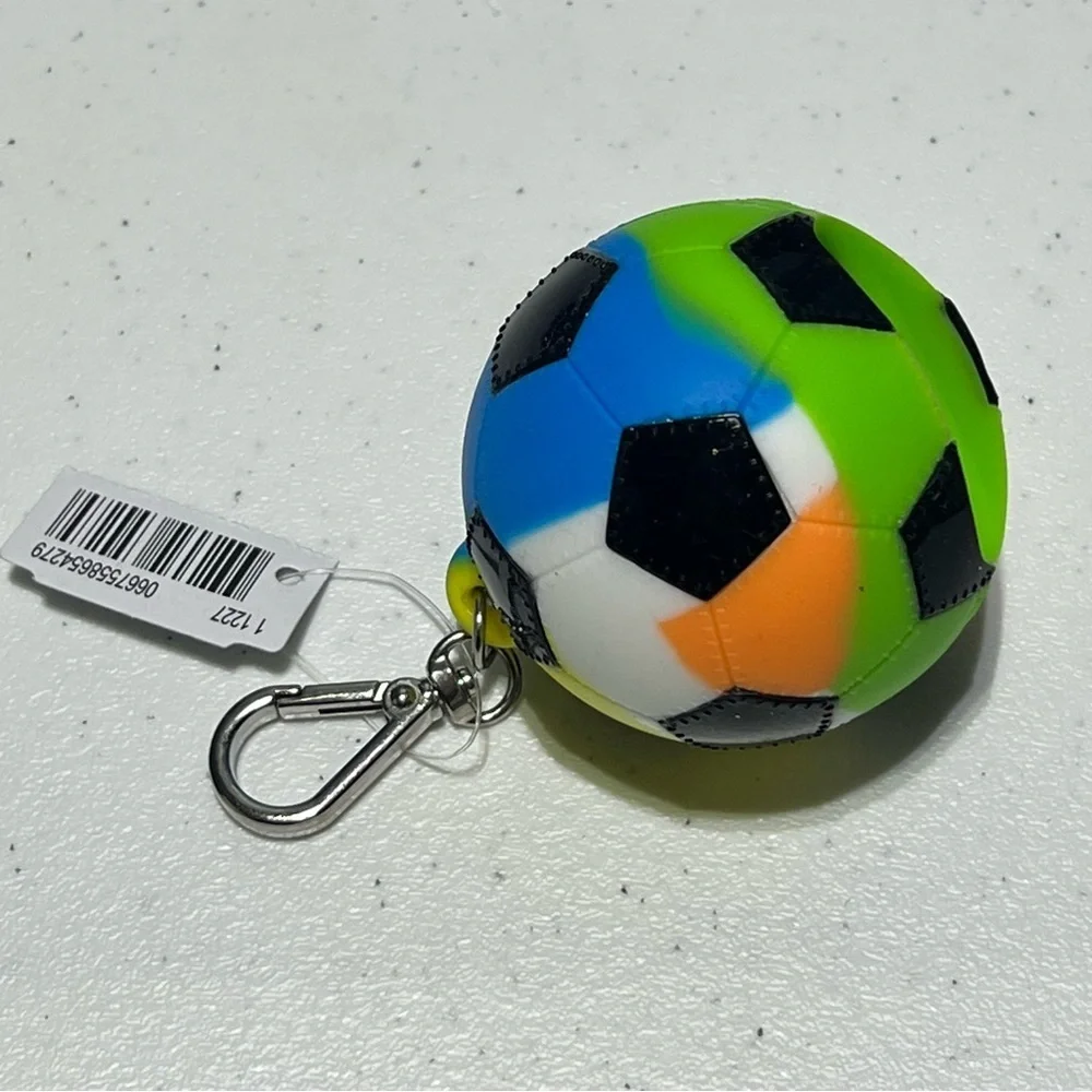 Bath & Body PocketBac Holder Soccer Ball Multi-Colored Raspberry Freeze Hand Gel - Picture 8 of 9